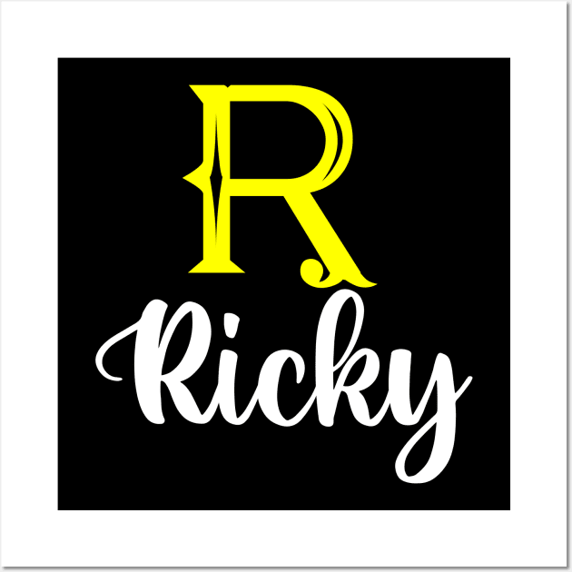 I'm A Ricky ,Ricky Surname, Ricky Second Name Wall Art by tribunaltrial